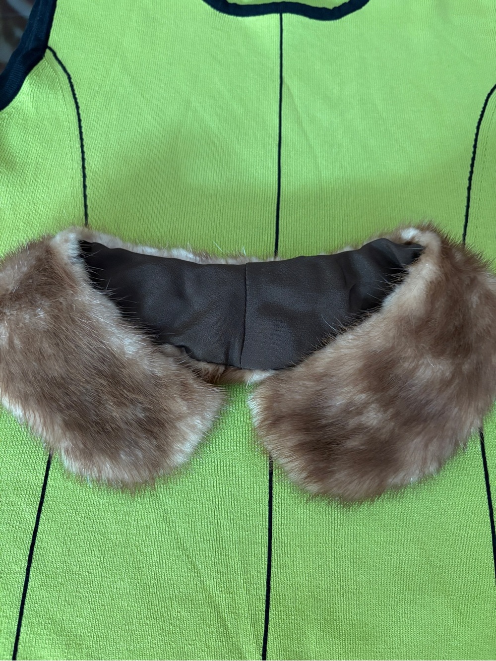 Pure mink vintage  Collar Accessory in Light Brown